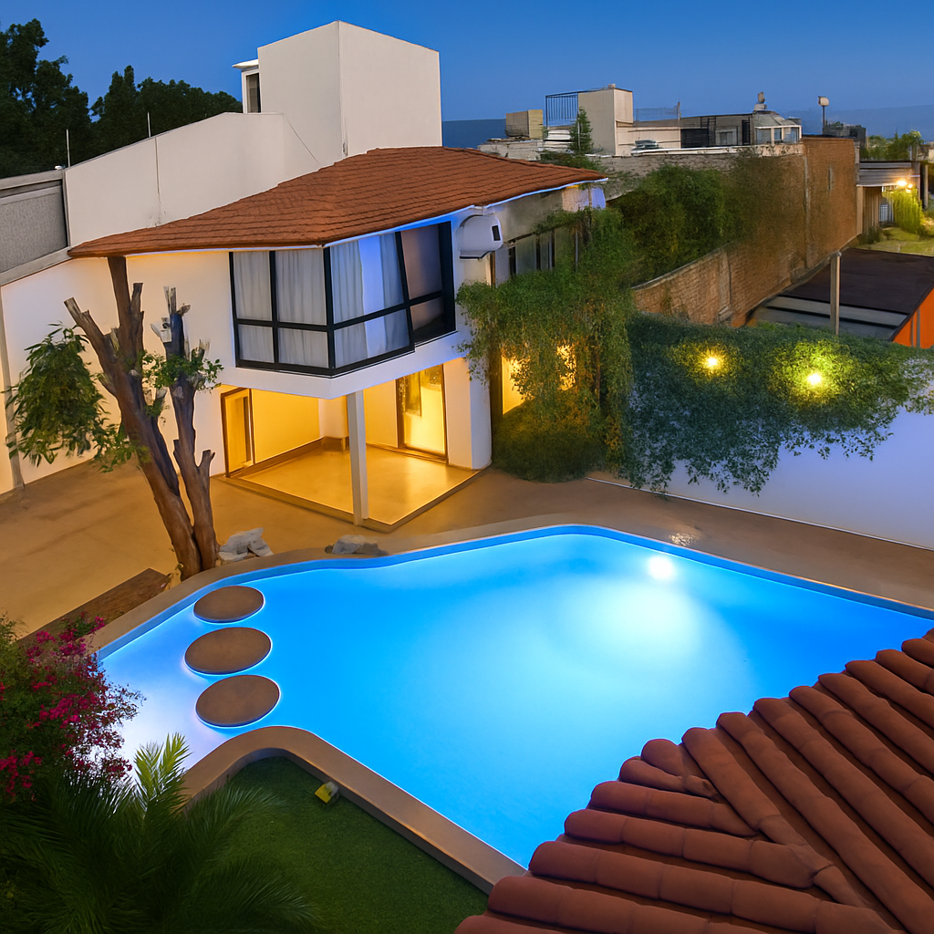 CASA EN VENTA CON ALBERCA Y PALAPA EN AV SIMBOLOS PATRIOS