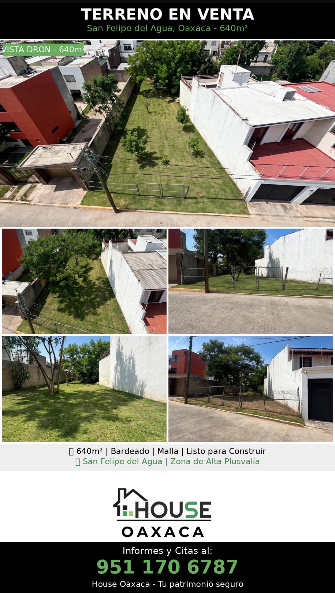 🔥 TERRENO 640m² EN SAN FELIPE DEL AGUA – 📍 Zona de ALTA PLUSVALÍA en Oaxaca