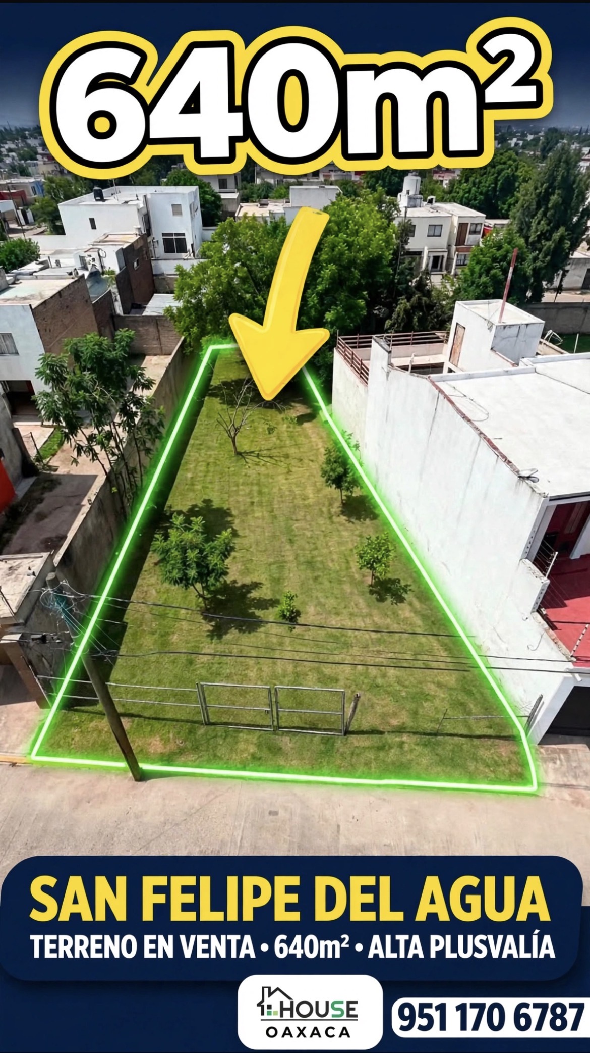 🔥 TERRENO 640m² EN SAN FELIPE DEL AGUA – 📍 Zona de ALTA PLUSVALÍA en Oaxaca