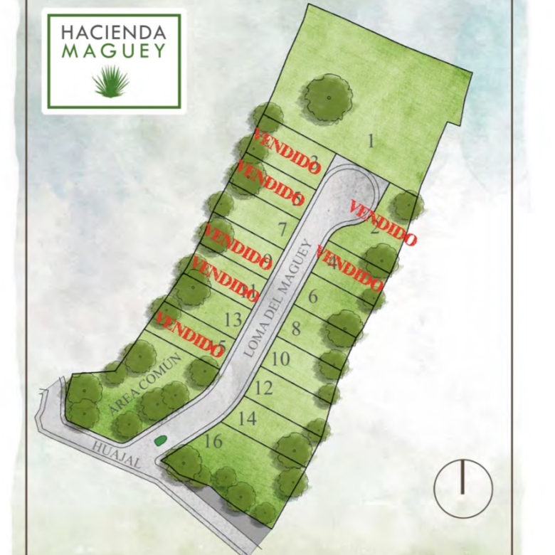 Terreno en Hacienda Maguey – San Felipe del Agua – Ultimos 8 lotes