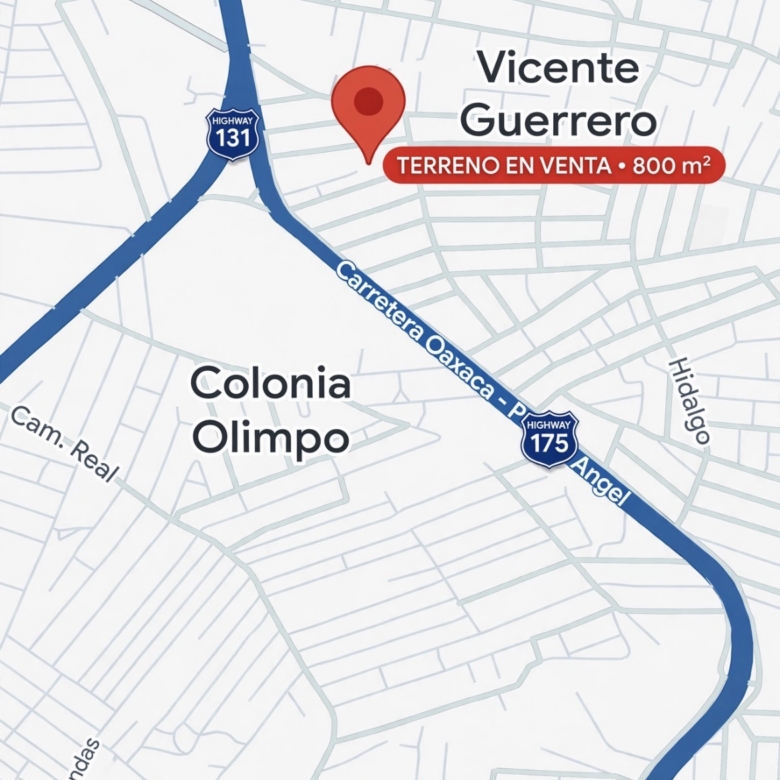 Terreno en venta 800m2 en la Colonia Guillermo Gonzalez Guardado